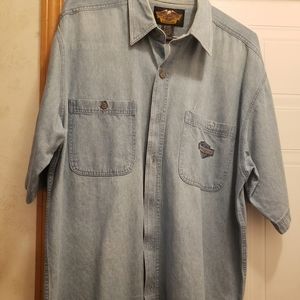 Mens denim Harley-Davidson shirt